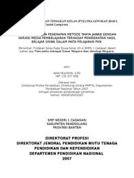 Download ptk sd download ptk smp download ptk sma. Laporan Penelitian Tindakan Kelas Pkn Pdf