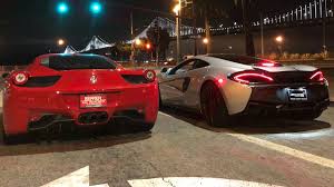 Maybe you would like to learn more about one of these? Street Race Ferrari Vs Mclaren Headphone Users Beware 570gt Vs 458 It Ferrari 458 Italia Ferrari Street Racing