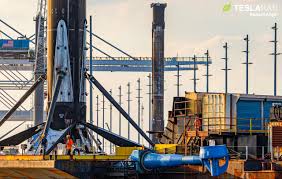 Two days after that spectacular launch and four days ago, ceo elon musk revealed that spacex might try to refly. Spacex Rocket Boosters Line Up In Port For The First Time After Back To Back Launches