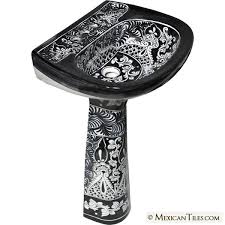 mexican tile black & white mexican