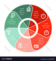 Pie Chart Data Elements For Template Infographics