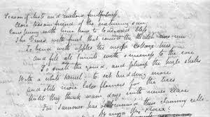 John Keats To Autumn Original Manuscript Keats To Autumn John Keats Xoxo