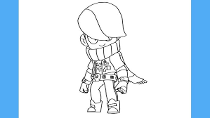 Como dibujar a Edgar Brawl Stars fácil