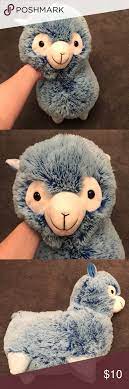 Adorable Fuzzy Blue Llama Plush Llama Plush Fuzzy Adorable