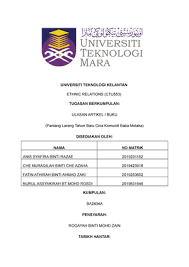 Mama tidak terlalu ketat untuk urusan sekolah, dari dulu kalau aku bolospun mama tidak marah dan melarang, karena tahu nilai raportku selalu baik, jadi mama tidak terlalu khawatir. Pantang Larang Tahun Baru Cina Komuniti Baba Melaka Universiti Teknologi Studocu