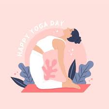 Este día se celebra el 21 de junio, en reconocimiento de su bina yoga ha querido unirse a esta celebración ofreciendo una sesión gratuita de yoga en la playa. International Happy Day Of Yoga Yoga Illustration Happy Yoga Happy Yoga Day
