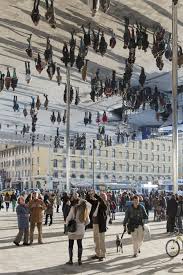 Oh What A Feeling When We Re Dancing On The Ceiling Vieux Port Pavilion In Marseille France Urban Landscape Mirrored Canopy Norman Foster
