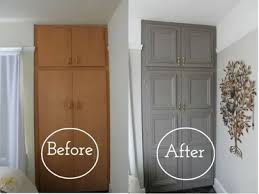 A wipeable paint is best as it will make the doors easier to clean. Make Old Cabinets Look New With Moulding The Diy Life