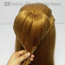 Easy Heart Shape Hair Style For Wedding Guest Video Hair Designs For Girls Hair Designs Girls Hairstyles Easy