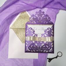 Pair it with anything and you have an endlessly chic look. Purple And Gold Laser Cut Invitation Belly Band With Pearls Elegant Wedding Invitation Classic Ws098 Wedding Invitations Wedding Invites Paper