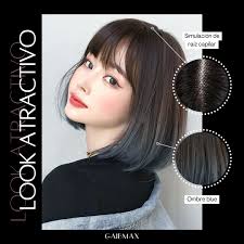 باروكة شعر قصيرة بطول 30 سم للنساء من جايبماكس باروكة شعر صناعي قصيرة مع  غرة للنساء