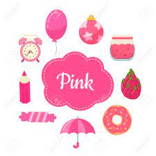 Colors that go with pink. Learn The Primary Colors Pink Different Objects In Pink Color Royalty Free Cliparts Vectors And Stock Illustration Image 127706311