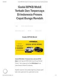 Gadai Bpkb Mobil