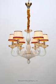 Cover your existing lamp shades or lamp shade frames with your chosen materials. China Modern New Creative Elegant Living Room White With Lamp Shade Glass Chandelier Bl614 6 China Chandeliers Modern
