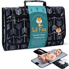 Amazon Com Baby Changing Pad By Lil Fox Portable Changing Pad For Baby Diaper Bag Or Changing Table Pad One Hand Diaper Change Pad Baby Shower Gifts Newborn Baby Essentials Unisex Baby Stuff