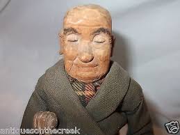 RARE Vintage C1940s AVIS LEE DOLL Hand Carved Wooden MUSICIAN & CELLO