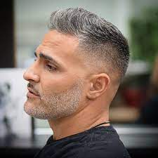 Pin By Sibel Cemalogullarindan On Barbercuts At Philyscuts Mens Haircuts Fade Grey Hair Men Mens Haircuts Short