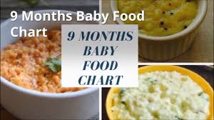 9 Months Baby Food Chart Indian Baby Food Recipes