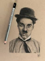 My humble attempt to sketch the comic hero of silent films . #chaplin