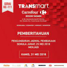 Transmart dmcc has its offices and representatives in many countries across the middle east, south east asia and africa, and has customers in all parts of the globe. Pembukaan Transmart Carrefour Yasmin Bogor Ditunda