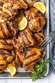 In general, each side of the chicken thigh should cook for about 10 minutes, for a total cooking time of 20 minutes. The Best Grilled Chicken Thighs Simply Whisked