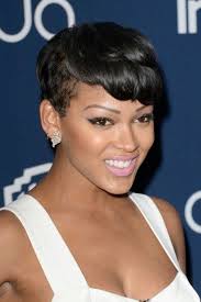 How To Pick Your Perfect Hair Length Meagan Good Short Hair Short Sassy Hair Cool Short Hairstyles