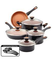 Porcelain enamel cast iron cookware casseroles for morden kitchen. Farberware Glide Copper Ceramic 12 Pc Cookware Set Reviews Cookware Sets Macy S