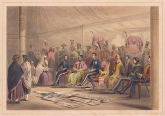 The Marquis Cornwallis receiving the hostage Princes, sons of Tippoo Sultaun, in view of Seringapatam – Works – Asian Art Museum