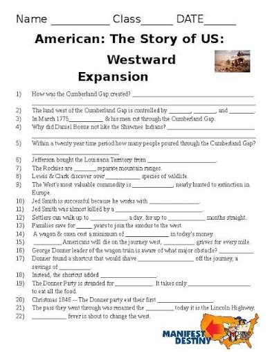America The Story of US Movie Questions and Answer Key | TPT