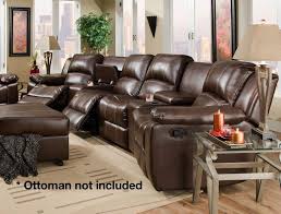 Corinthian 98201 Jamestown Umber Reclining Theatre Sectional Home Theater Seating Sectional Living Room Sets Sectional