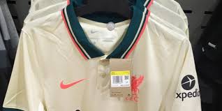 Shop at the official online liverpool fc store for the latest season football shirts and kit,. Photos Liverpool S New Away Kit For 21 22 Spotted On Sale In Store