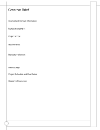 Maybe you would like to learn more about one of these? 40 Creative Brief Templates Examples á… Templatelab