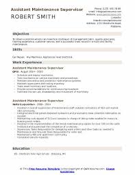 Get specific examples of preventive maintenance checklists for different types of locations and assets to optimize your pm program. Assistant Maintenance Supervisor Resume Samples Qwikresume
