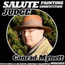 It's time to reveal our First Painting Judge for SALUTE 52! 🥁 Welcome  back: Conrad Mynett! “I returned to figure painting in 2007 when I  discovered a few Rackham figures at my