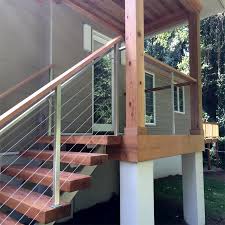 The stair handrail kits are simple and you'll easily be able to get something that not only matches but also enhances your space. Modern Design Steel Railing Balcony Railing Stainless Steel Cable Railing With Wood Top Handrail From China Tradewheel Com