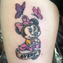 In christianity it is also known as cherub, a winged creature represented over 90 times in the bible as attending on god, later seen as the second highest order of angels, ranked above thrones and below seraphim. Top 30 Minnie Mouse Tattoos Crazy Minnie Mouse Tattoo Designs Ideas