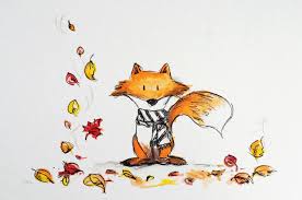 Fall Fox Fox Printable Fox Decor Fox Art