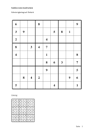 Damit sind diese 9x9 sudoku leicht lösbar. Sudoku Zum Ausdrucken Leicht Mittel Schwer Muster Vorlage Ch