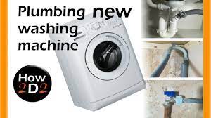 On your utility sink, measure how far the drain pipe connection is from the ground. New Washing Machine Plumbing Installation Water Supply And Waste Youtube