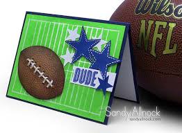 It has also been successfully trialled in some junior football matches. Football Stamping Sandy Allnock Birthday Cards For Boys Kids Cards Cards Handmade