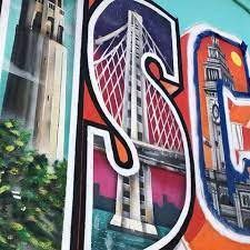 Greetings from san francisco postcard. Visit The Greetings From San Francisco Mural Project In Fisherman S Wharf At Umbrella Alley Greetings From San Francisco Mural At Umbrella Alley In Sf