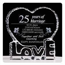 From diys to personalized momentos, find the best gift. Ywhl 25 Year Marriage 25th Wedding Anniversary Crystal Paperweight Keepsake Gifts Buy Online In Morocco At Desertcart Ma Productid 148029367