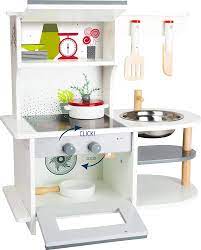 Wooden play kitchen set for kids & toddlers robud. Small Foot Children S Kitchen With Hob Pan And Kitchen Utensils From 3 Years Amazon De Spielzeug