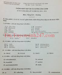 Toán, ngữ văn và tiếng anh. Ä'ap An Ä'á» Thi Vao Lá»›p 10 Mon Tiáº¿ng Anh Tphcm NÄƒm 2014
