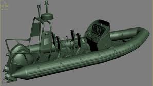 Military Inflatable Boat Zodiac 3d Model Inflatable Boat Boat Inflatable