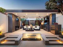 Outdoor Entertaining Area Moderne Tuin Modern