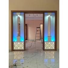 Check out these gorgeous kitchens with tall ceilings. Glass And Wooden Designer Wall Decor Partition Rs 30000 Box Magnet Kitchen Interiors Id 21130274762
