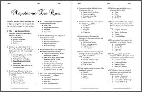 Napoleonic Era Printable Pop Quiz Pop Quiz Teaching History Teaching Social Studies