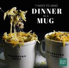 7 One Mug Meals That Make Dinner A Cup Of Gooey Goodness The Huffington Post Mmmmmm Mug Recipes Microwave Mug Recipes Recipes