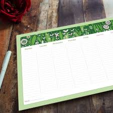 Get Organised With This Bright And Colourful Weekly Planner Notepad Weekly Planner Notepad Planner Notepad Weekly Planner